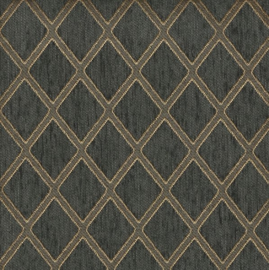 Picture of Ramses Charcoal upholstery fabric.