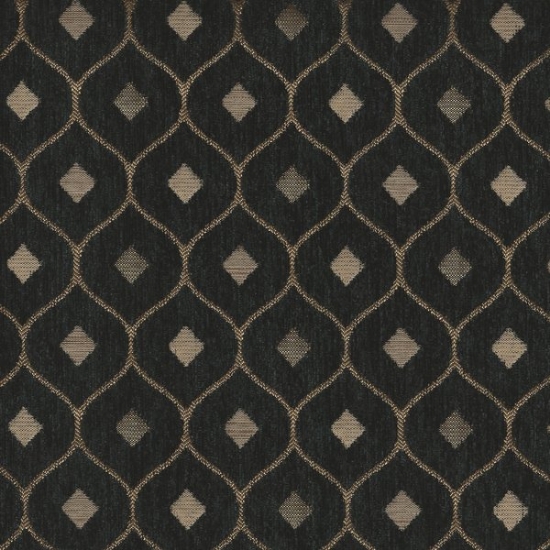 Picture of Mercedes Black upholstery fabric.