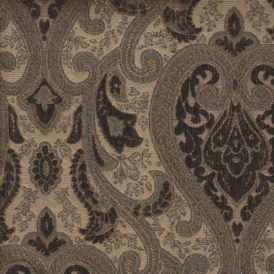 Picture of Monte Cristo Dark Brown upholstery fabric.