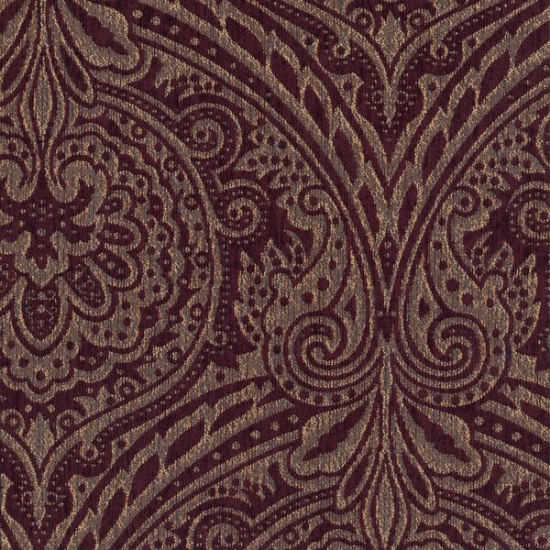 Picture of Medellin Wine upholstery fabric.