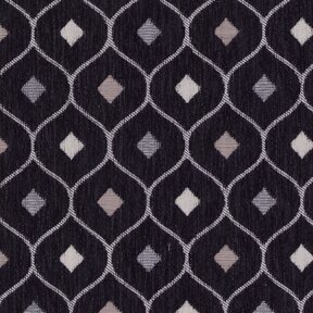 Picture of Sangria Black upholstery fabric.