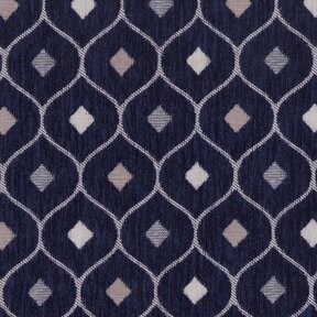 Picture of Sangria Navy upholstery fabric.