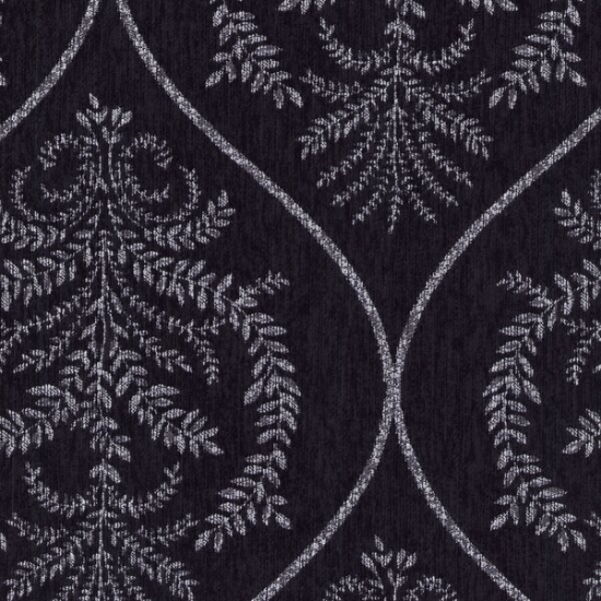 Picture of Valentino Black upholstery fabric.